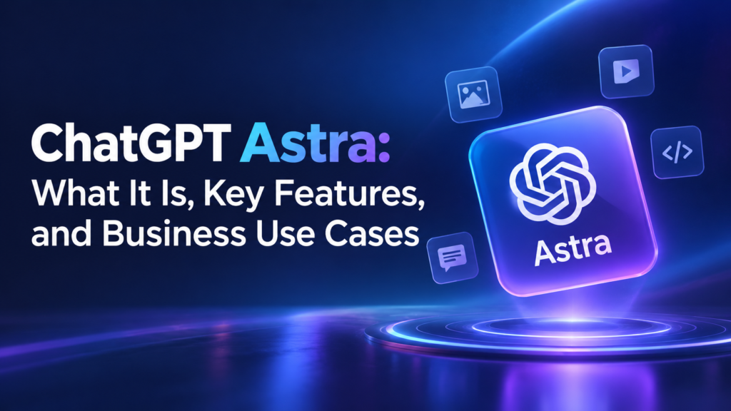ChatGPT Astra (GPT-6 Astra) interface showing an AI business automation workflow